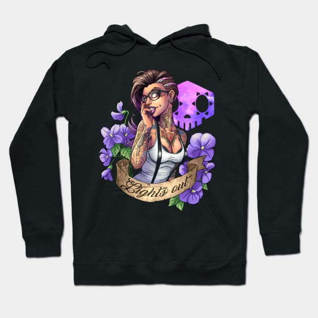 Sexy Pin Up Sombra Hoodie by Muglo